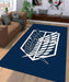 attack on titan logo Living room carpet rugs