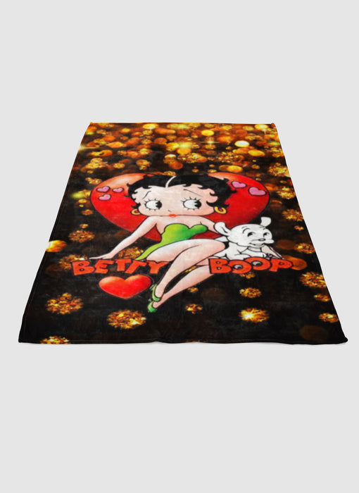 Blink Betty Boop soft fleece blanket