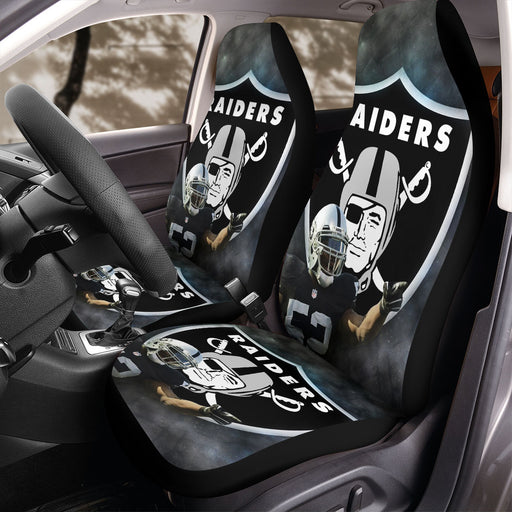 atmosphere of oakland raider match Car Seat Covers