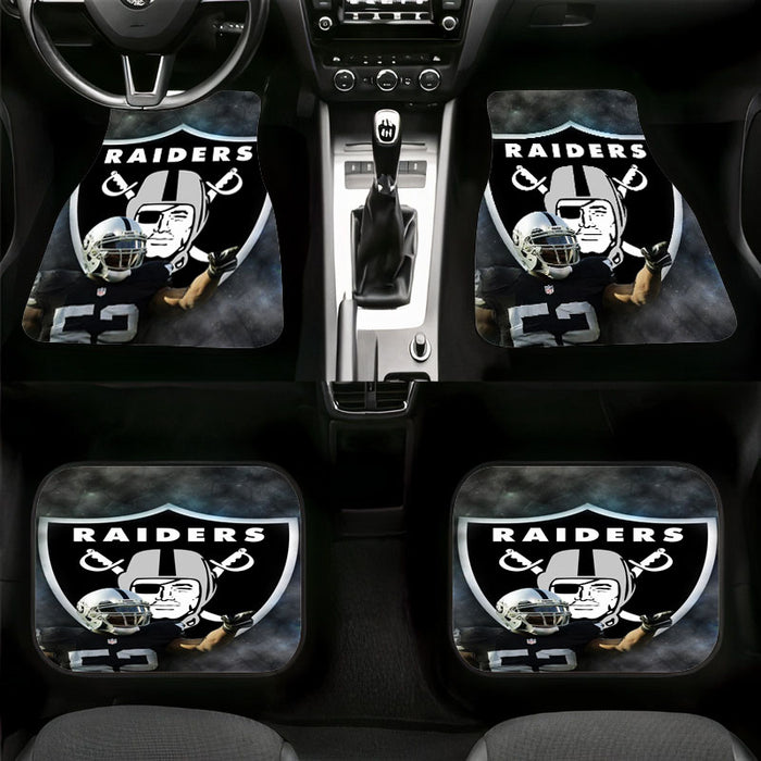 atmosphere of oakland raider match Car floor mats Universal fit