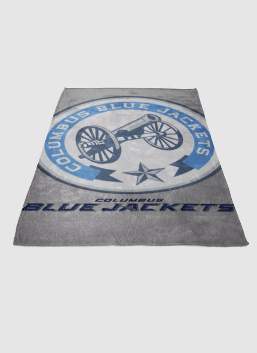 Blue Jackets soft fleece blanket