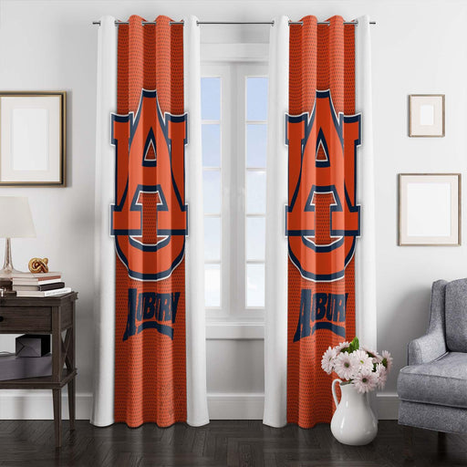 auburn football team orange window Curtain