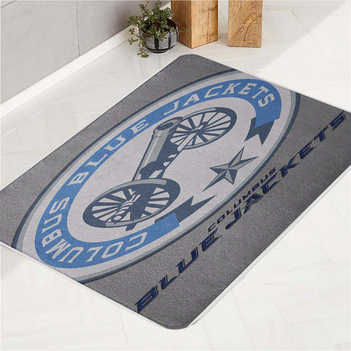 Blue Jackets bath rugs