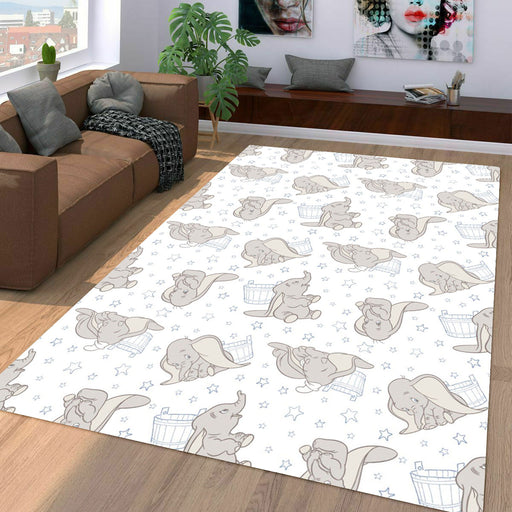 baby dumbo with expressions Living room carpet rugs