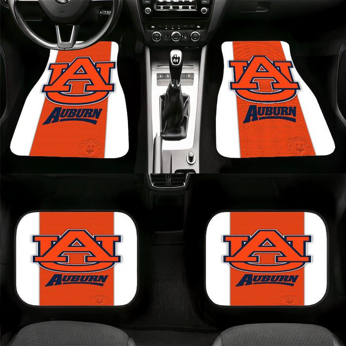 auburn football team orange Car floor mats Universal fit