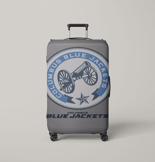 blue jackets Luggage Cover | suitcase