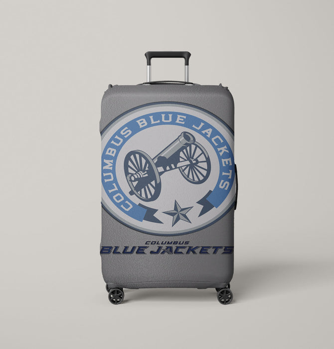 blue jackets Luggage Cover | suitcase