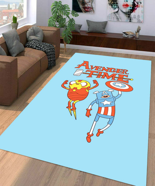 avenger time adventure time Living room carpet rugs