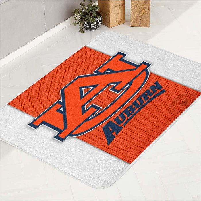 auburn football team orange bath rugs