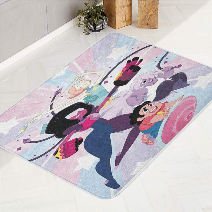 attack garnet and friend steven universe bath rugs