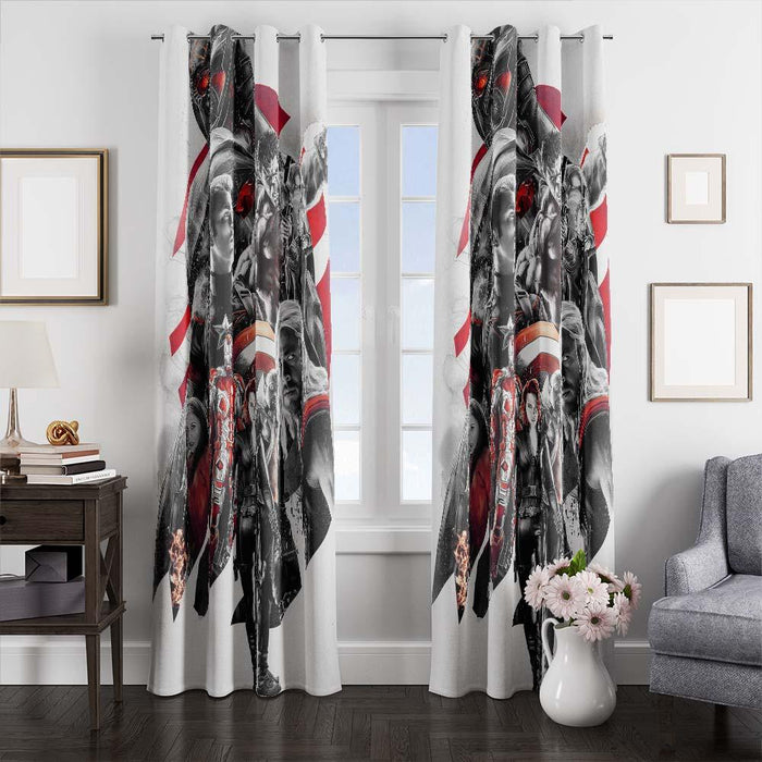 avengers age of ultron character window curtains