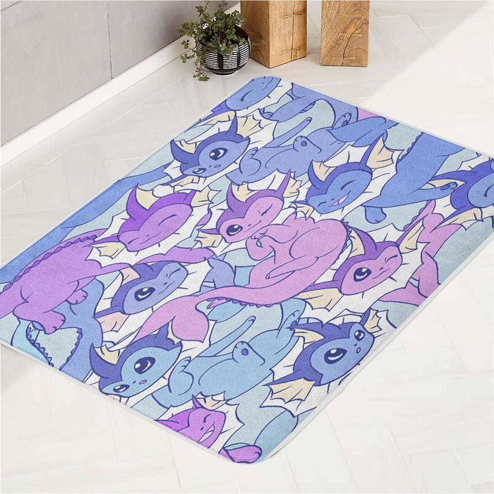 baby espeon with vaporeon bath rugs