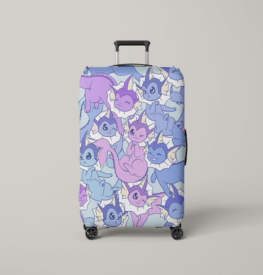 baby espeon with vaporeon Luggage Cover | suitcase