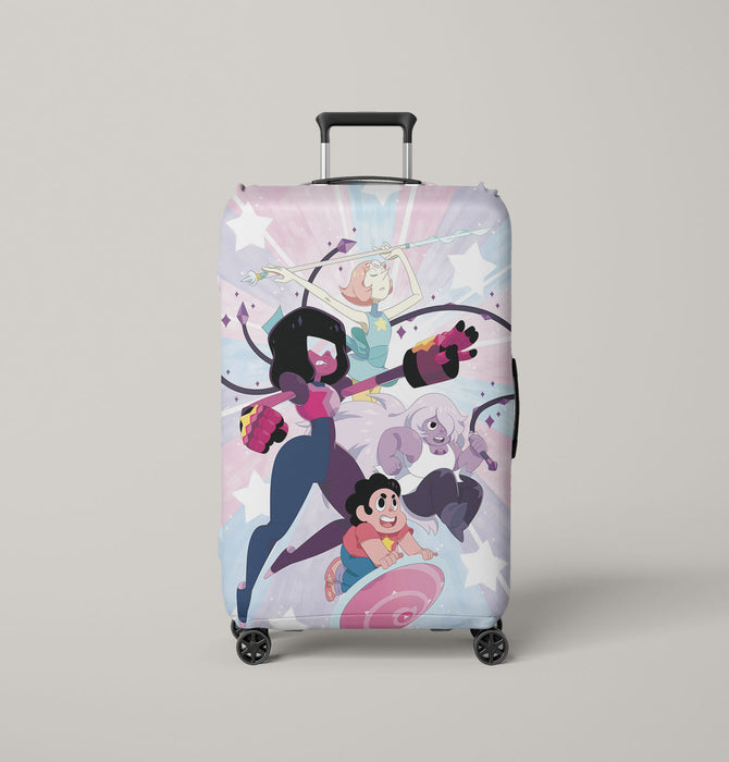 attack garnet and friend steven universe Luggage Covers | Suitcase