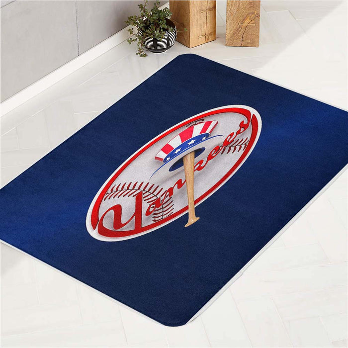 blue yankees bath rugs