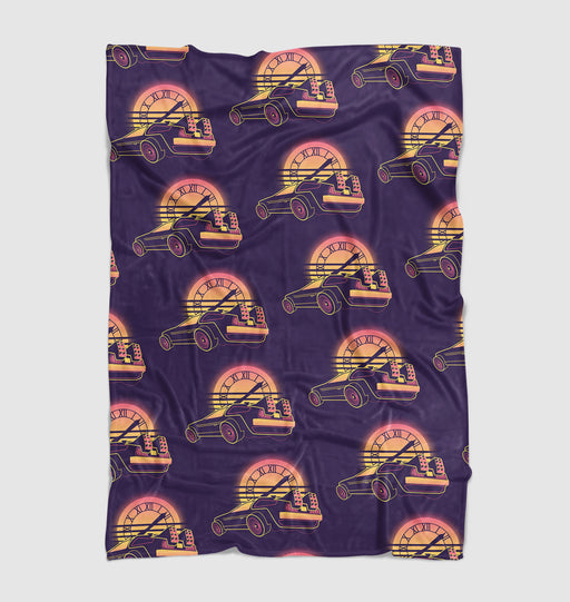 back to the future 1985 cars Ultra soft fleece blanket