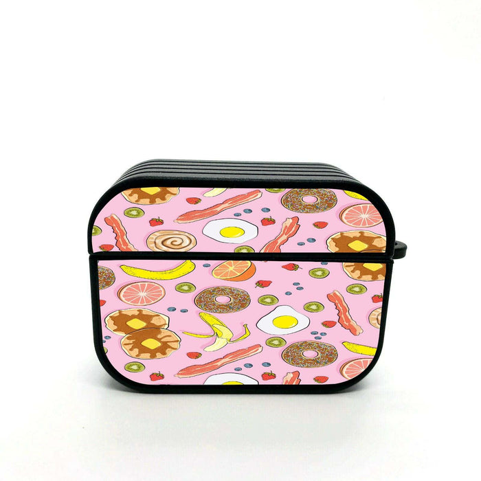 bacon meat donut and fruit pattern airpods case