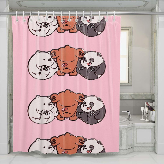 baby fat we bare bears shower curtains