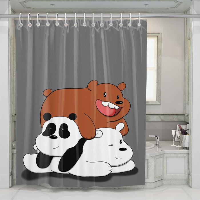 baby we bare bears shower curtains