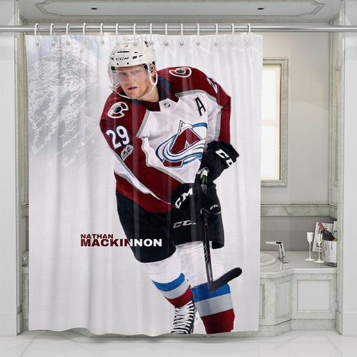 avalanche player steven mackinnon shower curtains