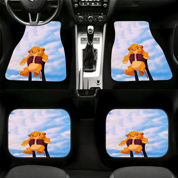 baby simba become a lion king Car floor mats Universal fit