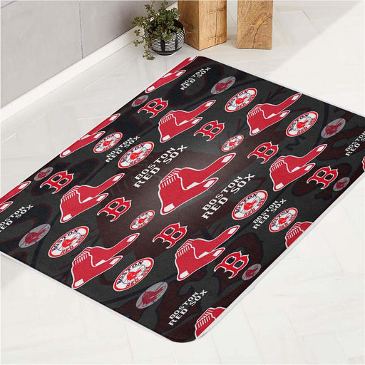 boston red sox 4 bath rugs