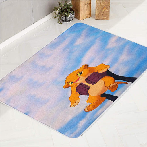 baby simba become a lion king bath rugs