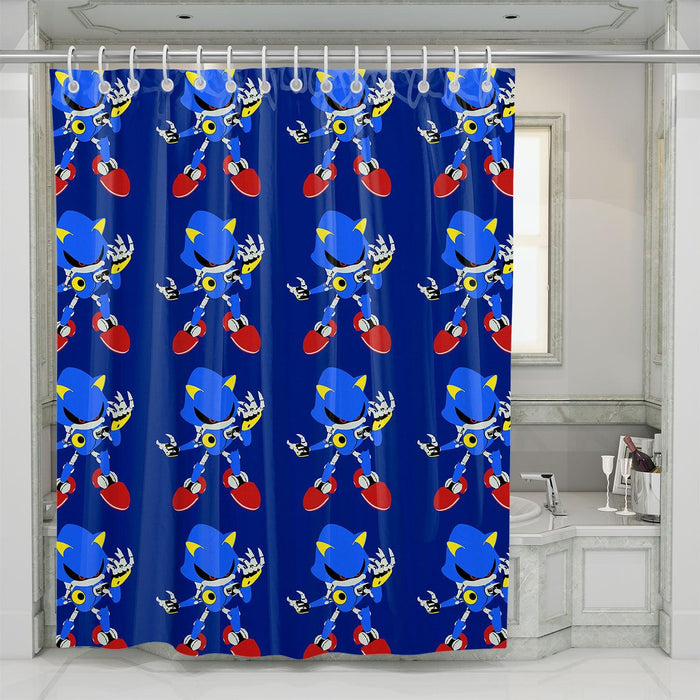 bad robbot mode sonic the hedgehog shower curtains