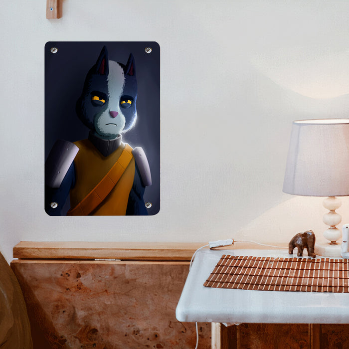 avocato cat final space Poster Metal print wall art