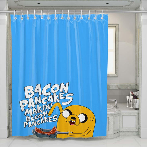 bacon pancakes jack adventure time shower curtains