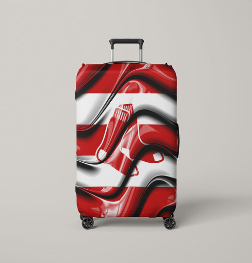 boston red sox flag waves Luggage Cover | suitcase