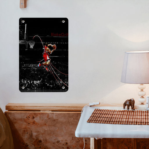 awesome action nba player Poster Metal print wall art