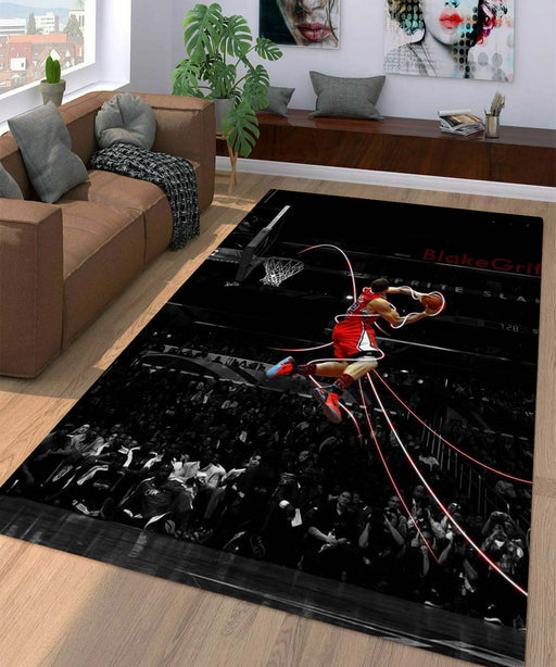 awesome action nba player Living room carpet rugs