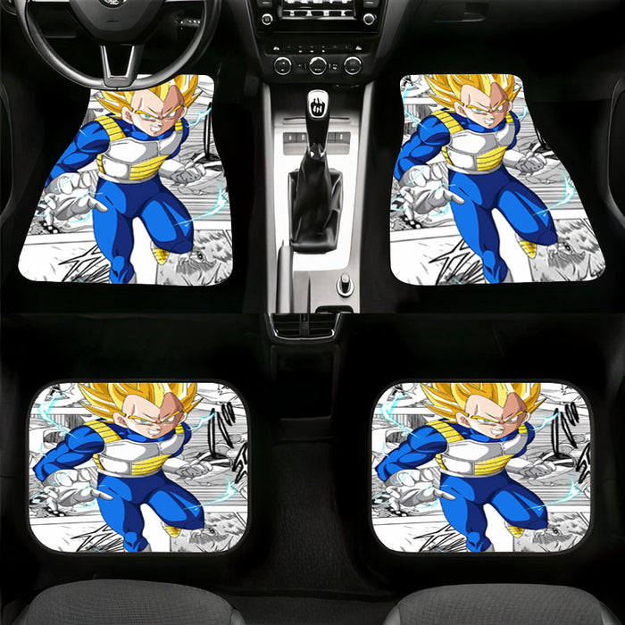 background comic vegeta Car floor mats Universal fit