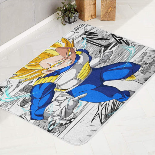 background comic vegeta bath rugs