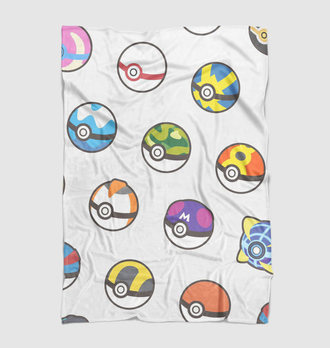 ball monsters pokemon Ultra soft fleece blanket