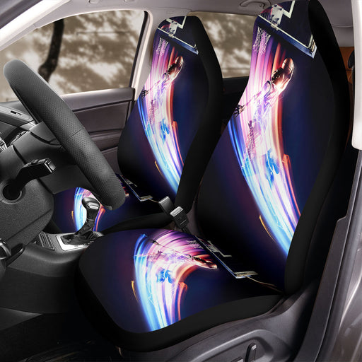 awesome basketball slam dunk nba Car Seat Covers