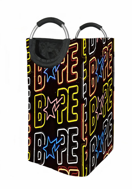 bape neon light Laundry Hamper | Laundry Basket