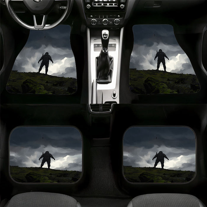 bad cloud concept death stranding Car floor mats Universal fit