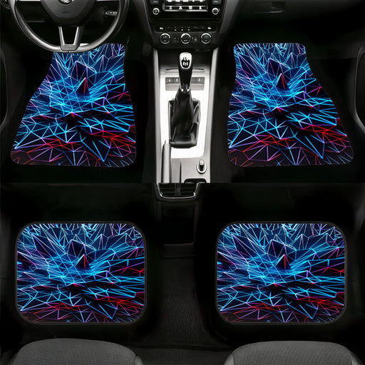 ball vaporwave neon light Car floor mats Universal fit