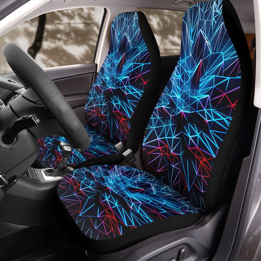 ball vaporwave neon light Car Seat Covers