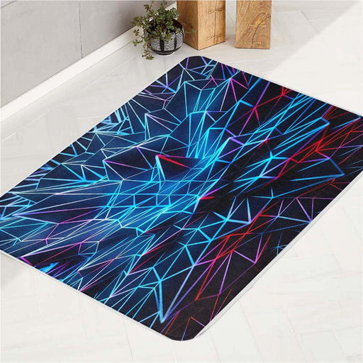 ball vaporwave neon light bath rugs