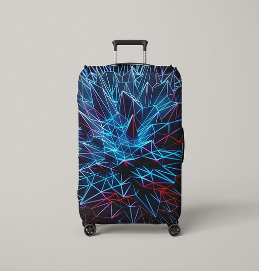 ball vaporwave neon light Luggage Cover | suitcase