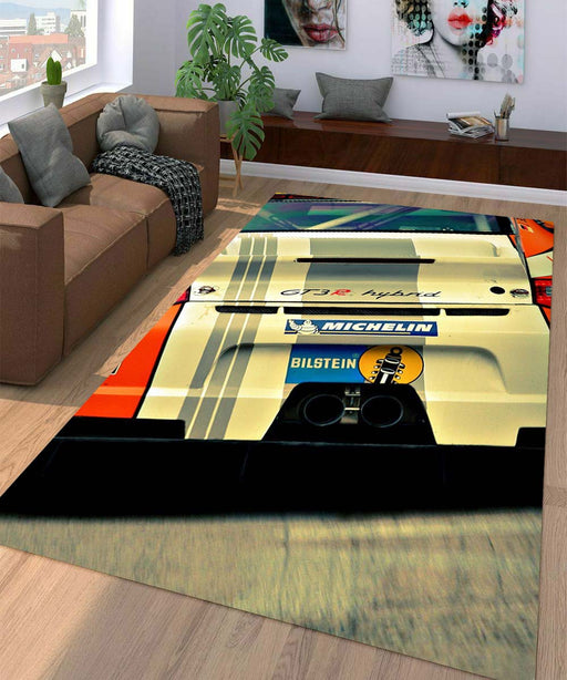 back of car racing michelin Living room carpet rugs