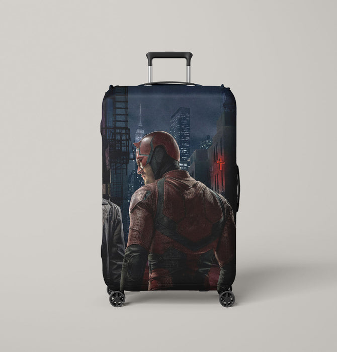 bad face marvel daredevil Luggage Covers | Suitcase