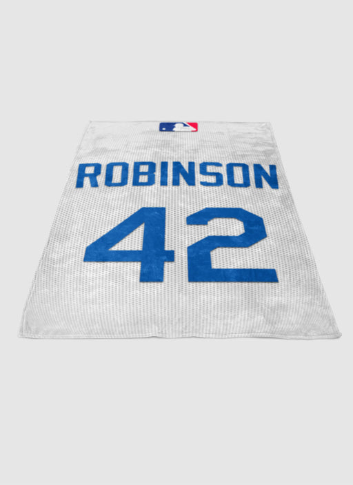 Brooklyn Dodgers Robinson soft fleece blanket