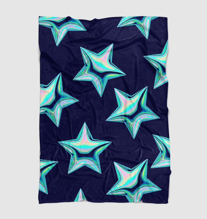 balloon star shapes hologram Ultra soft fleece blanket