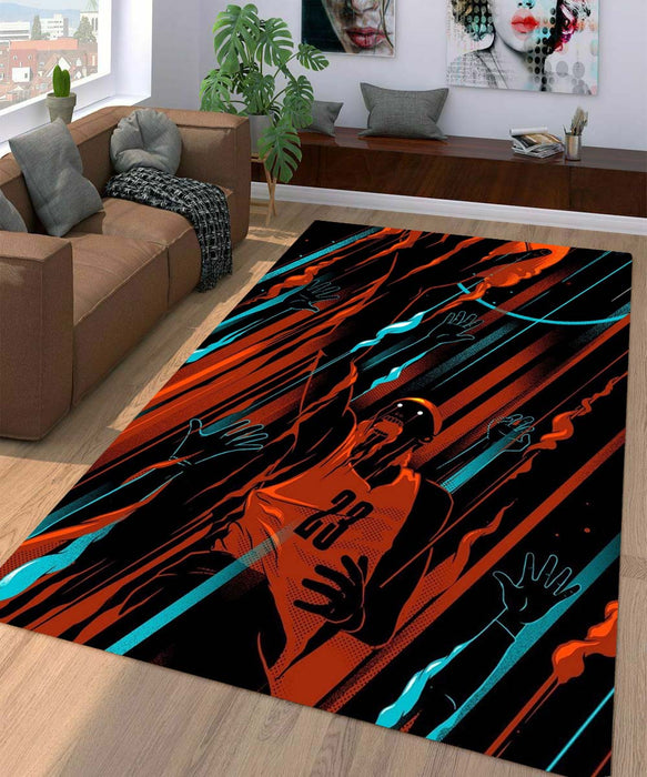 basketball nba supreme Living room carpet rugs