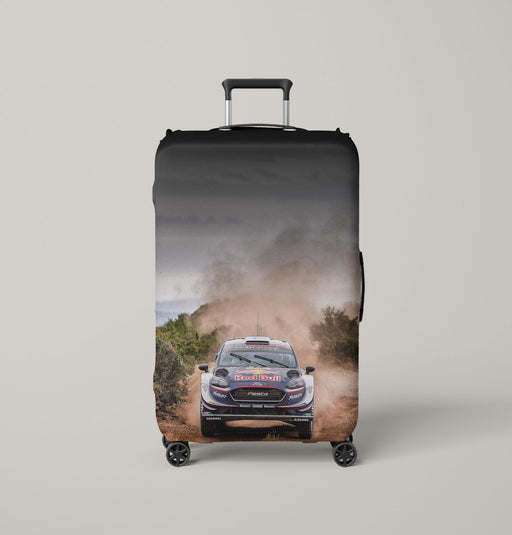 bad winter for offroad car racing Luggage Covers | Suitcase