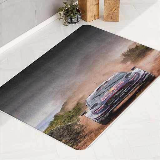 bad winter for offroad car racing bath rugs